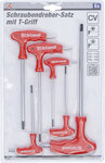 T-Handle L-Type Wrench Set T-Star tamperproof (for Torx) T10 - T40 6 pcs