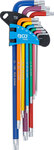 L-Type Wrench Set Multicolour extra long T-Star (for Torx) T10 - T50 9 pcs