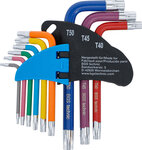 L-Type Wrench Set Multicolour short T-Star (for Torx) T10 - T50 9 pcs