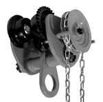 2 ton trolley with chain drive for hoists