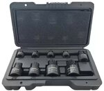Stubby Impact Spline Bit Cap Set M4 to M18 Low Profile 9-piece