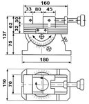 Precision grinding and control vises 70mm