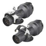 Adapter plug from 24V 15- to 12V 13-pin ISO12098 > ISO11446