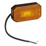 Side marker light 12/24V orange 80 x 44 mm LED