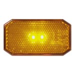 Side marker light 12/24V orange 80 x 44 mm LED