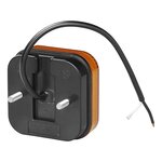 Side marker light 12/24V orange 65 x 65 mm LED