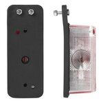 Width light red/white 92x42mm on holder