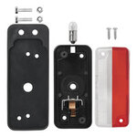 Width light red/white 92x42mm on holder