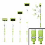 Wash brush 3D adjustable telescopic handle 119-203cm