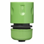 Hose connector with water stop