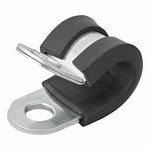 Cable clamp 8 mm with rubber protection x10 pieces