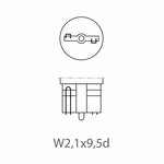 Car lamp 12V 3W T10 W2.1x9.5d x10 piece