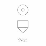Car lamp 12V 5W SV8.5 11x38 x10 piece