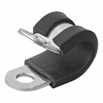 Cable clamp 10 mm with rubber protection x10 pieces