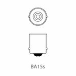 Car lamp 12V 5W BA15s x10 piece