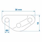Triangle guy line tensioner
