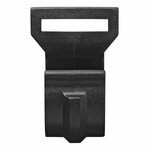 Tent clip for tent pole 20-25mm with slot black