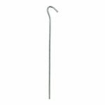 Tent peg 22cm metal with open eye