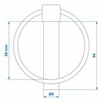 Securing pin 8mm with ring