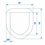 D-ring 6mm x10 pieces