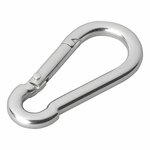 Carabiner metal 6x60mm x10 pieces