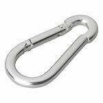 Carabiner metal 6x60mm x10 pieces