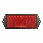Reflector red 104x40mm screw mounting