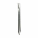 Tent peg 22cm aluminium half round