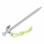 Rock peg 20 cm galvanized steel with L-hook Heavy Duty