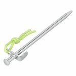 Rock peg 20 cm galvanized steel with L-hook Heavy Duty