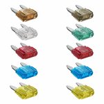 Mini fuses assorted 10 pieces