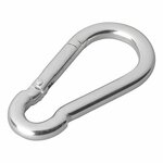 Carabiner metal 8x80mm x10 pieces