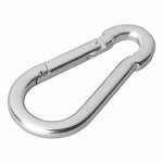 Carabiner metal 8x80mm x10 pieces