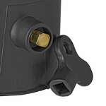 Tow bar cap black with lock