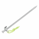 Rock pin 30 cm galvanized steel with L-hook Heavy Duty