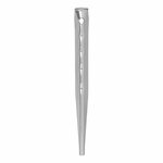 Tent peg 18.5 cm aluminum ribbed