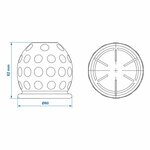 Tow bar cap Golf ball red