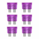 Standard plug-in fuses 3A purple 6 pieces