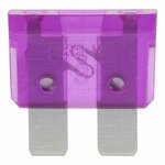 Standard plug-in fuses 3A purple 6 pieces