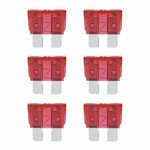 Standard plug-in fuses 10A red 6 pieces