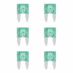 Mini fuses 30A green 6 pieces