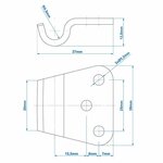 Counterpiece for tension lock SPP Z-11