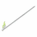 Rock pin 40 cm galvanized steel with P-hook Heavy Duty