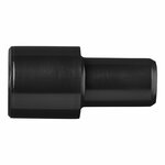 Drain pipe transition piece dia 28 mm to dia 19 mm PE black