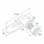 Fall lock screwable
