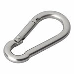 Stainless steel snap hook 5x50mm x10 pieces