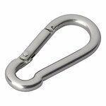 Stainless steel snap hook 6x60mm x10 pieces