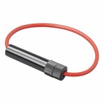 In-line fuse holder for tube-glass fuse