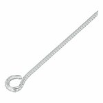 Storm peg 30 cm galvanised steel with eye