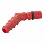 Hose nozzle with O-ring for 10/12 mm hoses red